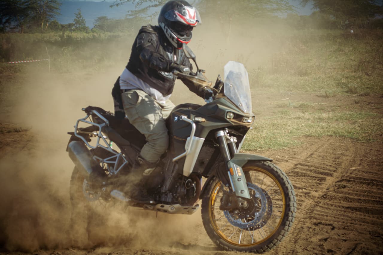 Student practicing cornering